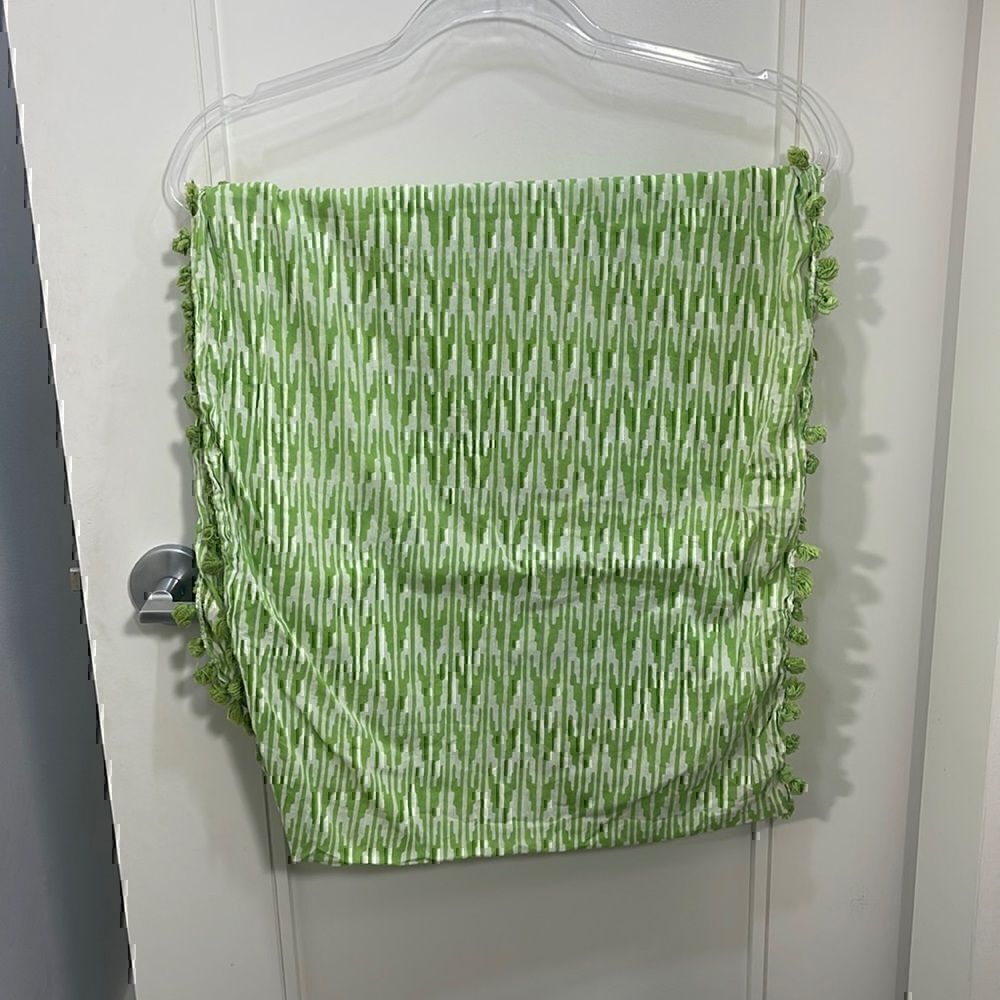Roberta Roller Rabbit Tassel Scarf Vintage Green